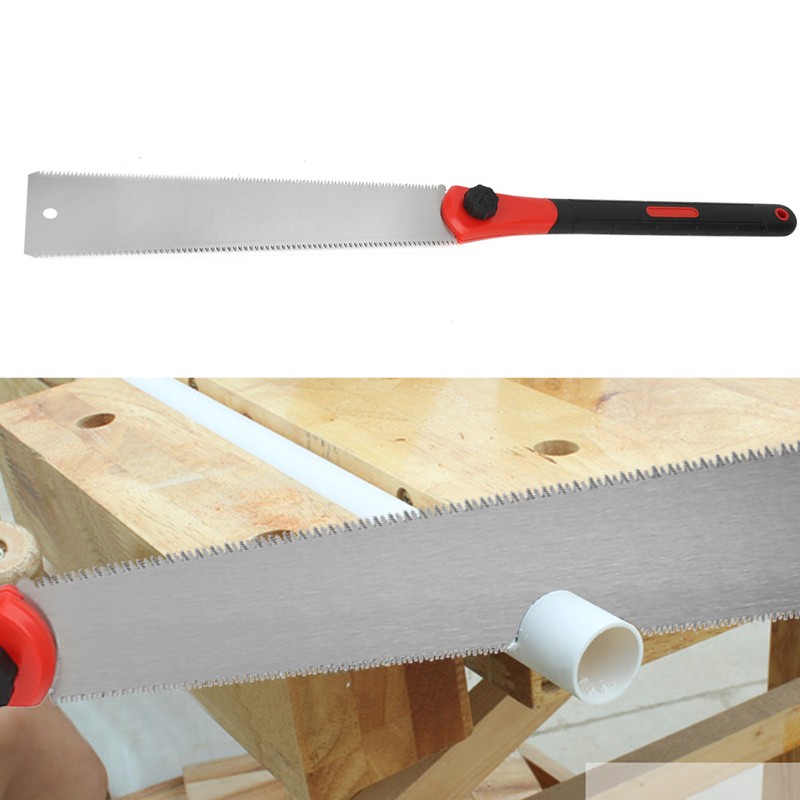 DoubleSided Saw TPR Handle Double Edge Handsaw for Woodworking Cutting