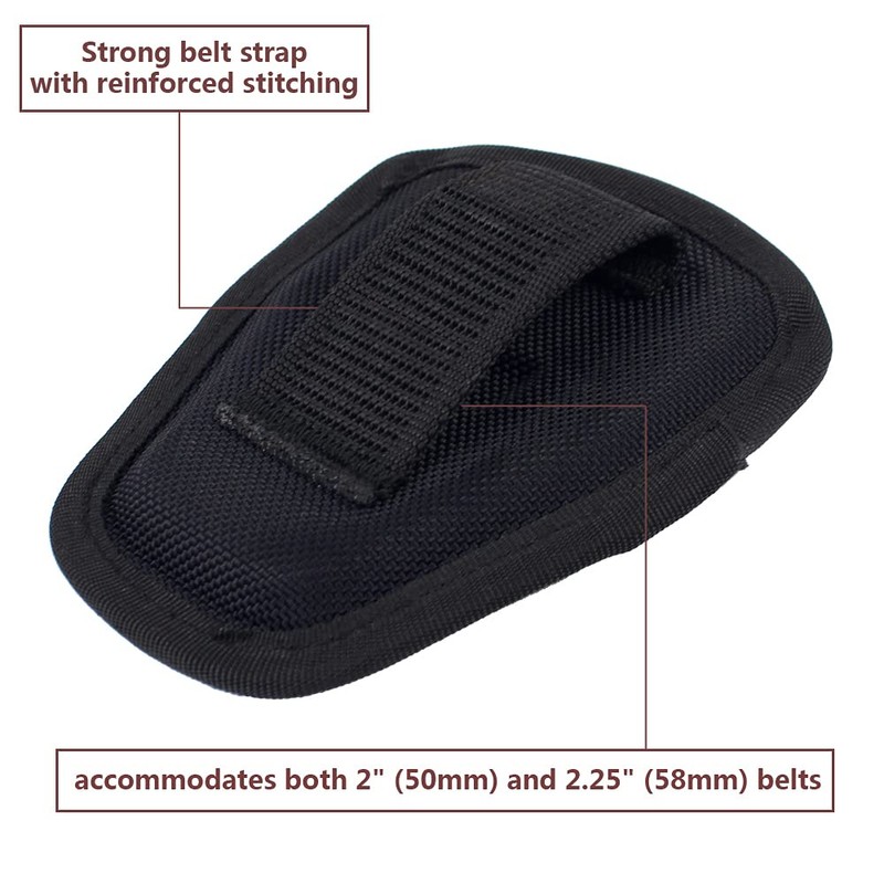 ROCOTACTICAL Open Top Nylon Single Handcuff Case, Quick Release Open