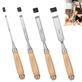 Set di 4 scalpelli per legno, scalpello per legno, strumento per legno affilato, ferro da stiro, strumenti per la lavorazione del legno, scalpello per la lavorazione del legno, strumenti per la