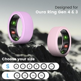 MAKCPOIMER 10 Pack Ring Cover for Oura Ring Gen 4/3, Silicone Protector for ULTRAHUMAN Ring AIR Working Out Accessories Men Women (All 10 Colors-3, S (6/7/8/9/10/11))