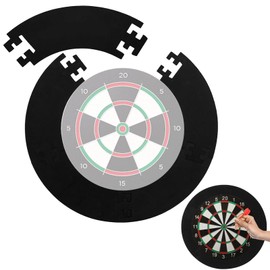 Hengrongshen Pack of 5 Splicing Dart Surround Wall Protection, Durable 3 cm Thick EVA Dartboard Surround Inner Diameter 45 cm, Outer Diameter 72 cm, Dart Border for Dart Wall Protection, Dartboard