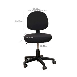 Fundas para Sillas, Funda para Respaldo de Silla de Oficina Extensible Universal para Silla de Computadora (Negro)