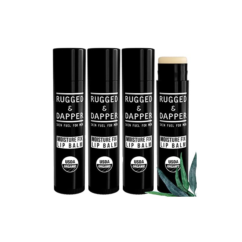 Moisture Fix Lip Balm For Men - 4 Pack -