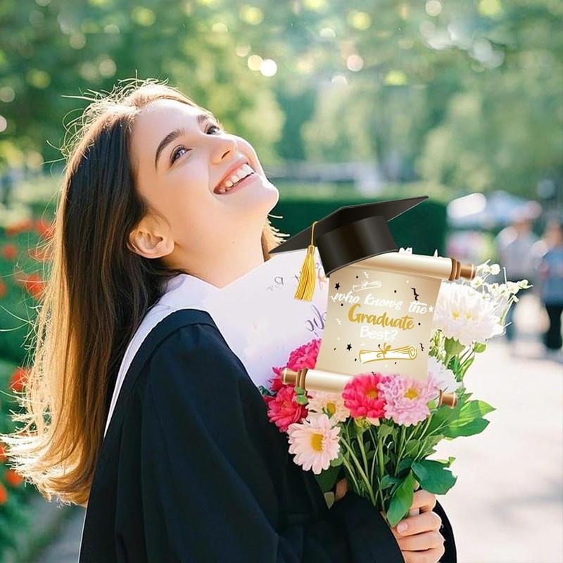 Einladung zur Abschlussfeier 2025,10PCS Einladungskarte für den Doktorhut Graduation Glückwünsche
