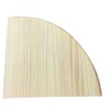 Clear Pine Laminated Wood 1R 1/4 Round 11.8 x 11.8