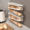 WACOI Auto Rolling Fridge Egg Organizer, Space Saving Eggs Dispenser
