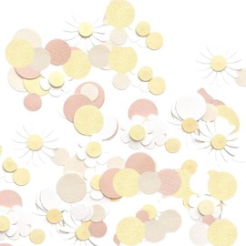 Daisy Decorative Confetti Flowers Confetti Pastel for Girls, Baby Shower, Wedding, Table Decoration, Birthday, Party Accessories