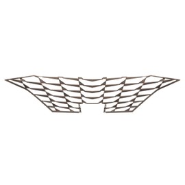HECASA Front Bumper Radiator Grille Cover Compatible with 2021-2023 Hyundai Elantra w/Adaptive Cruise Control Replacement for 86351-AA030 Grille Molding Silvery Chrome