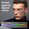Gaoye Blue Light Blocking Glasses - Fashion Square Eyeglasses, Anti