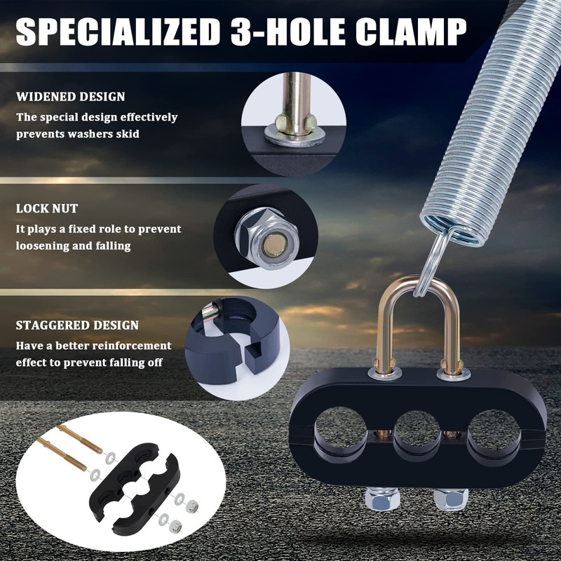 Cheemuii 2 PCS 25" Single Tender Spring Kit Heavy Duty