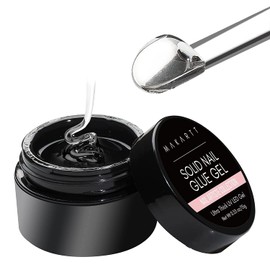 Makartt Solid Nail Glue Gel, Nail Tips Glue Gel, Nail Rhinestone Glue Gel, False Nail Glue, Strong Nail Glue for Acrylic Nails 15g (Clear)