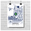 GroundDesigns PRESTON NORTH END Football Gift DEEPDALE Stadium Art Map