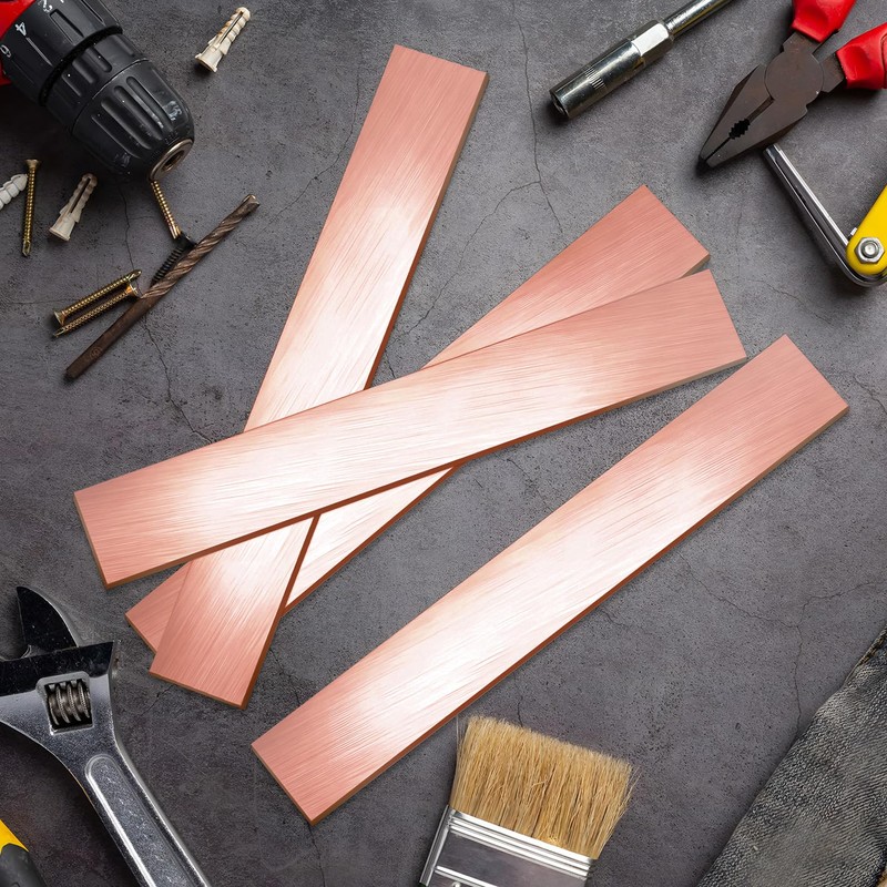 10 Pcs 99.99% Pure Copper Anode Strip, 5.9''x0.98''x0.04'' Copper Plate
