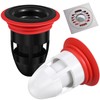 Vosarea 2PCS Shower Floor Drain Backflow Preventer Sewer Core Anti-Odor