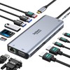USB-C Docking Station 3 Monitors 14-in-1 USB-C Hub Triple Display