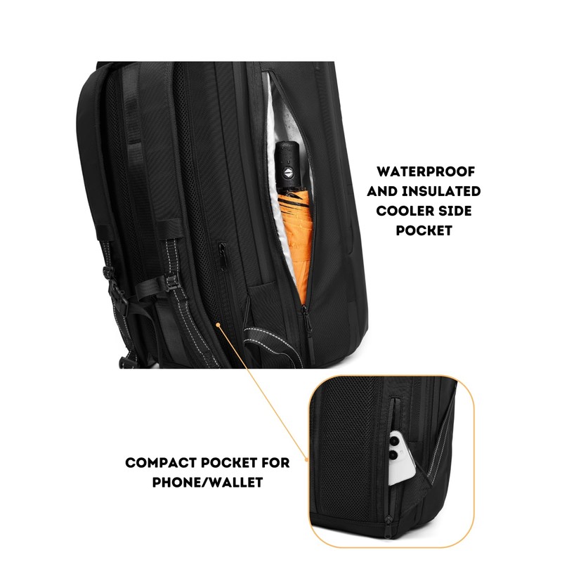 Vacuum Seal Travel Backpack 70L Expandable Air Compression System, Water