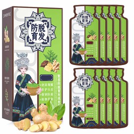 Bisienya Ginger Plant Extract Anti-Hair Loss Hair Shampoo, Ginger Extract Shampoo, Plant Extract Oil Control Anti-Dandruff Shampoo for Hair Growth, Ginger Anti Hair Loss Shampoo for Women & Men