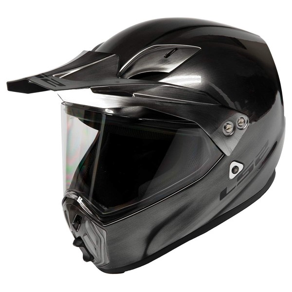LS2 Helmets Street Fighter Helmet (Brushed Alloy - 2X-Large)