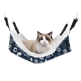 SAN LIKE Pet Hammock, Hammock Cage Cat with Adjustable Straps, Cat Hammock, Soft Under Chair Table Hammocks for Cats, Dogs, Rabbits