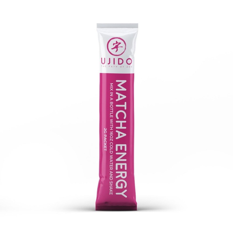 Ujido Matcha Energy Packets, Lemon Flavor, Sugar-Free, Monkfruit, Non-GMO, Antioxidant,