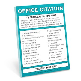 Knock Knock Office Citation Nifty Note, Checklist Memo Pad, 4 x 5.25-inches
