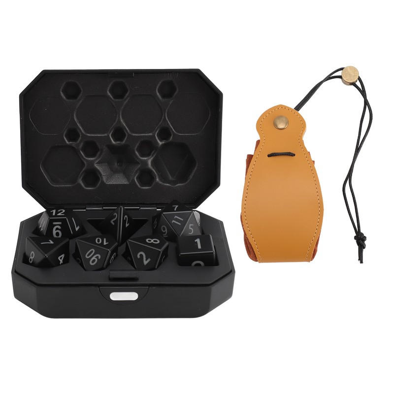 7PCS Light Up Dice ABS Rechargeable LED Electronic Polyhedral Dice