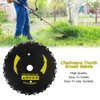 EXCELFU 9" x 20T Chainsaw Tooth Brush Blade & 10"