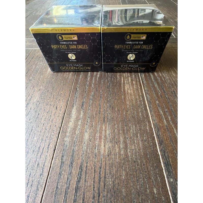 DERMORA 2-Dermora Golden Glow Under Eye Patches Dark Circles &