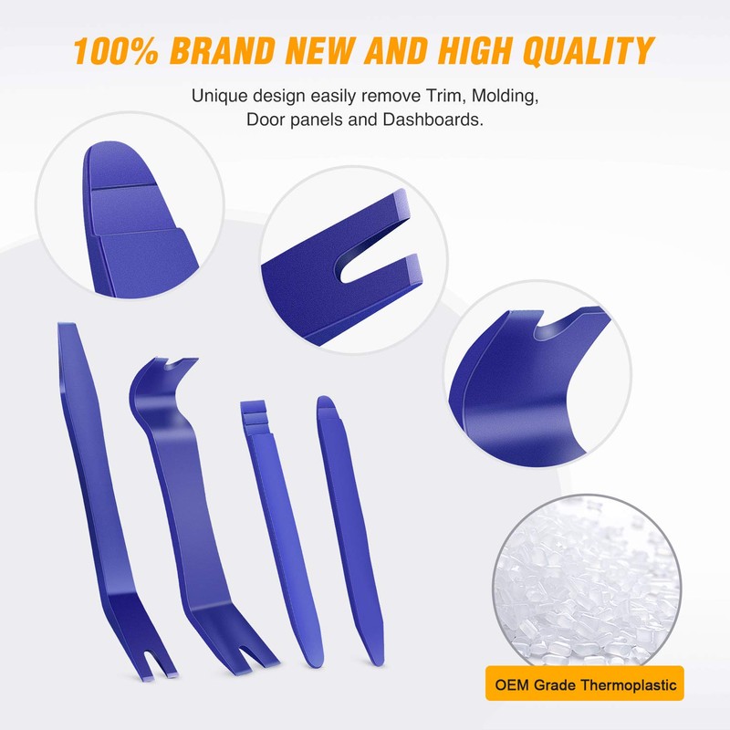 GOOACC 5PCS Auto Trim Removal Tool Kit No-Scratch Pry Tool