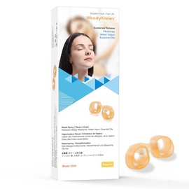 WoodyKnows Nasal Spray/Steam Inhaler, New Model │ Generic Nose Spray Device for Gentle, Comfortable, Long-Term Diffusion │ Portable Essential Oil Diffuser (M 3Pack)