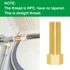 Joywayus 1/2" Female × 1/2" Male Brass 2.76inch (70mm）Length Extension