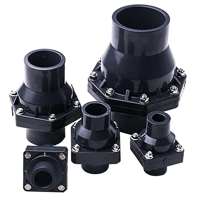 Swing Check Valve, PVC Double Union Solvent Weld Pipe Fittings