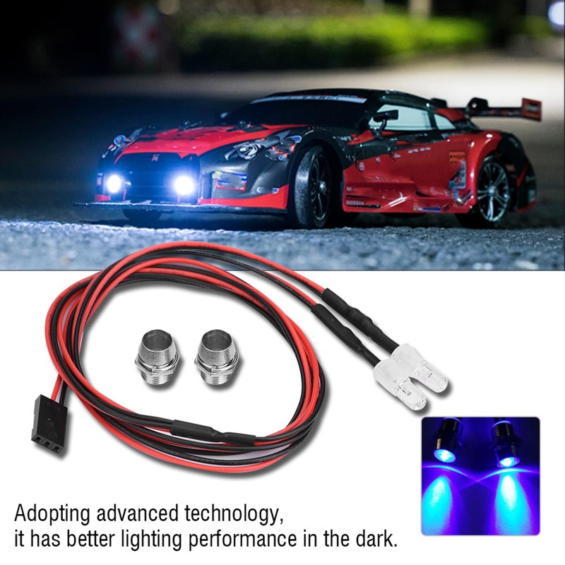 Milltrip 2PCS RC Car LED Light, 5mm RC Headlight RC
