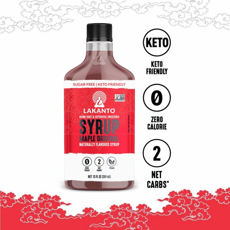 Lakanto Sugar Free Maple Syrup With Monk Fruit & Erythritol