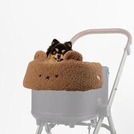 HARRYS PET Stroller Cover, Universal Fit, Teddy Brown, Polyester, Water Repellent, Stroller Protection Shield