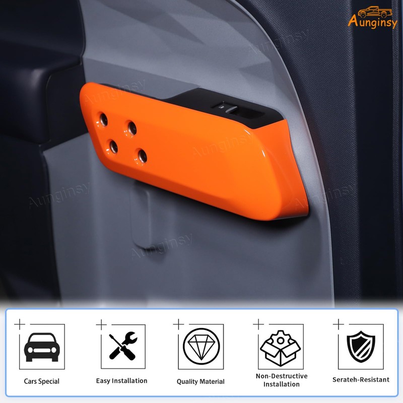 Aunginsy Inner Door Handle Panel Trim Cover Compatible with Ford