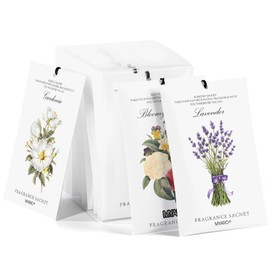 MYARO 12 Packs Scented Sachets for Drawer and Closet, Long-Lasting Potpourri Bags Closet Air Freshener Home Fragrance Sachet 3 Scents Options- Lavender, Bloomy Flower, Gardenia