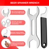 2-Piece Beer Faucet Wrench Set, Beer Tap Wrench Tool, Dual-Head