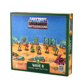 Archon Studio Masters of The Universe Wave 8 Snake Men Faction Expansion Set for Motu Battleground RPG Board Game with 6 Character Miniatures and Terrain Pieces - Ages 14+