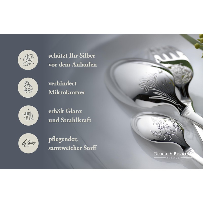 Robbe & Berking Fabric Cutlery Bag for Silver-plated and Silver