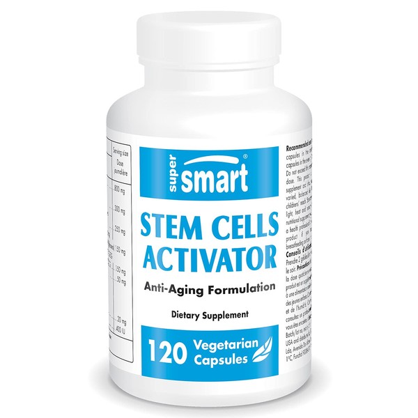 Supersmart - Stem Cells Activator - Natural Formula Stimulates Stem Cells - Fucoidan Extract Boost Immune System - Anti Aging Supplement | Non-GMO & Gluten Free - 120 Vegetarian Capsules