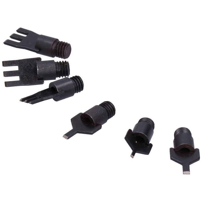 Leather Prong Set Metal Interchangeable Flat Chisel Bit Hole Punch