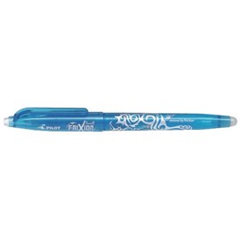 Pilot Frixion Fine Line Heat/Friction Erasable Rollerball Pen 0.5mm Tip - Light Blue