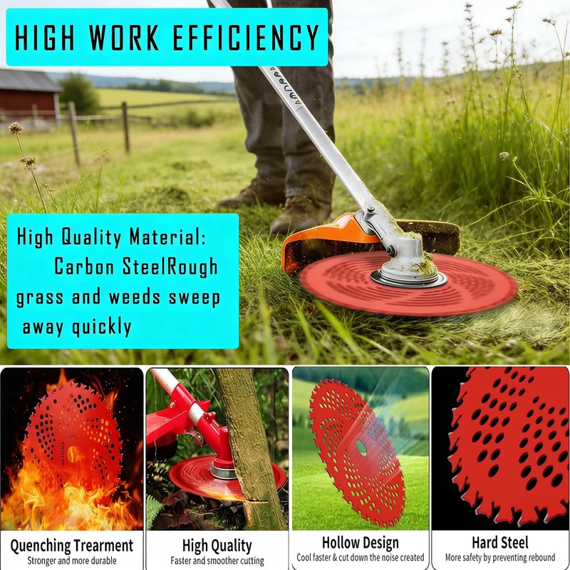 9" x36 Teeth Carbide Tipped Brush Cutter Blades,Weed Eater Blades