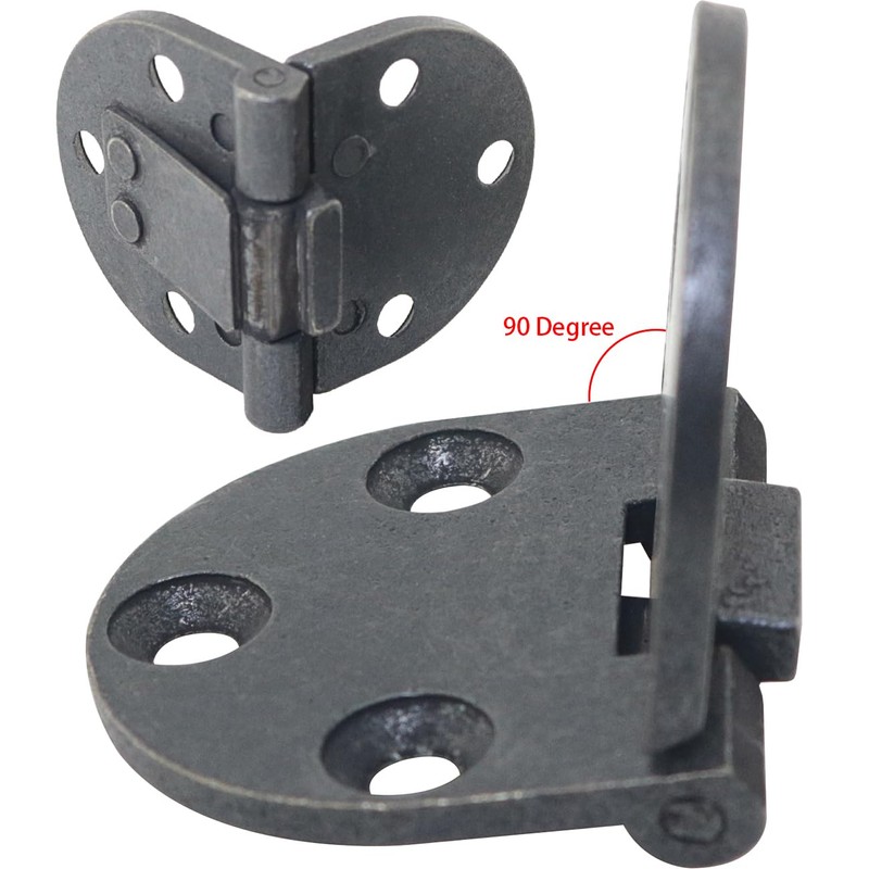 FMHXG 2PCS Flat Fold Table Hinge Set Folding Furniture Hardware