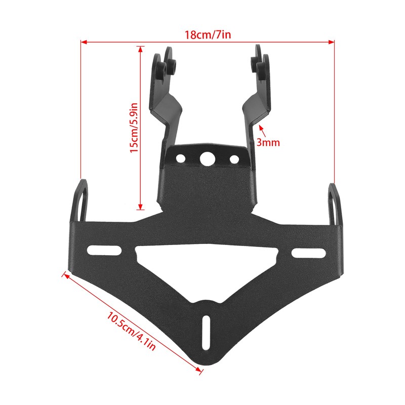 WORLDMOTOP Motorcycle License Plate Bracket Fender Eliminator Kit Replacement for