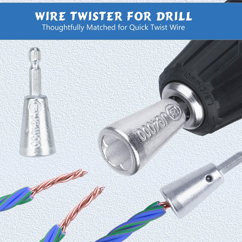 Wire Stripper for Drill, US Standard Electric Wire Stripper Tool