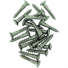 No.8 x 1.38 (4.0mm x 35mm) Pozi Raised Countersunk Wood Screw - Stainless Steel (A2) (Pack of 20)