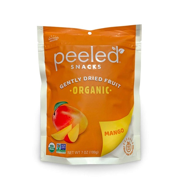 Peeled Snacks Organic Dried Fruit, Mango, 7 Ounce