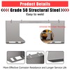 Universal 3/8 in Skid Steer Quick Attach Plate Compatible with